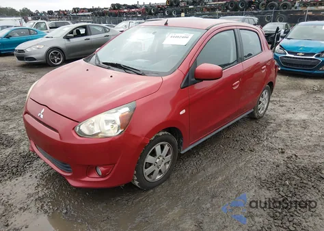 2014 Mitsubishi Mirage Es z USA, uszkodzony, nr VIN ML32A4HJ2EH021986